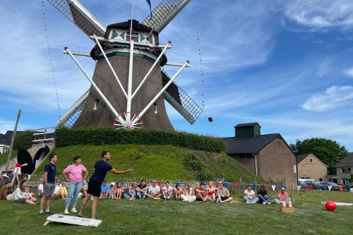 Het graanzaksmietentoernooi in 2025 bij de Meule van Wassens.